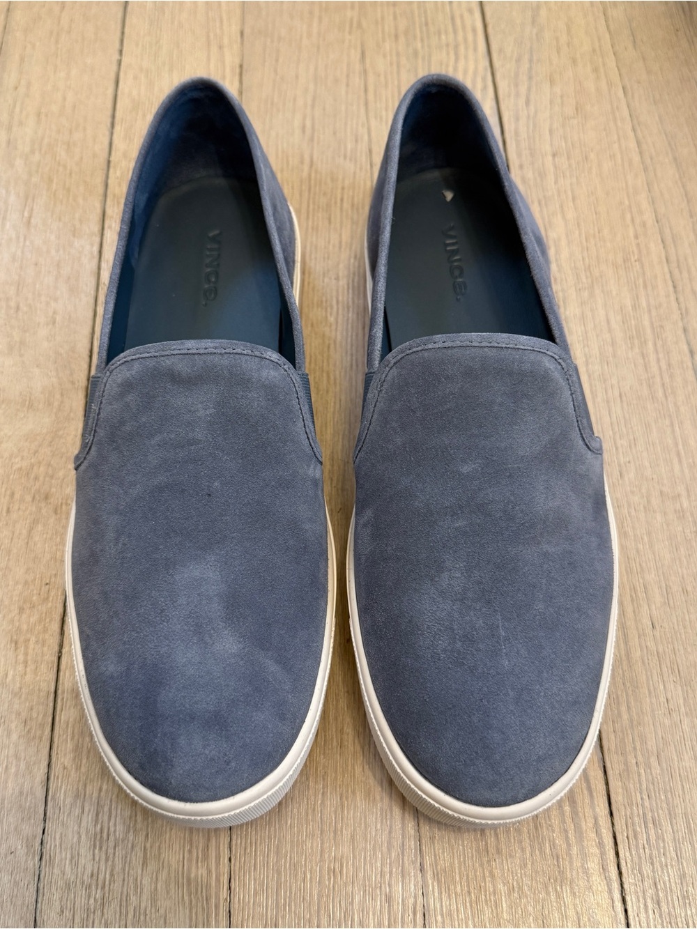 VINCE Women’s Blair 5 Huntington Blue Suede Slip On Sneakers New in Box 8.5